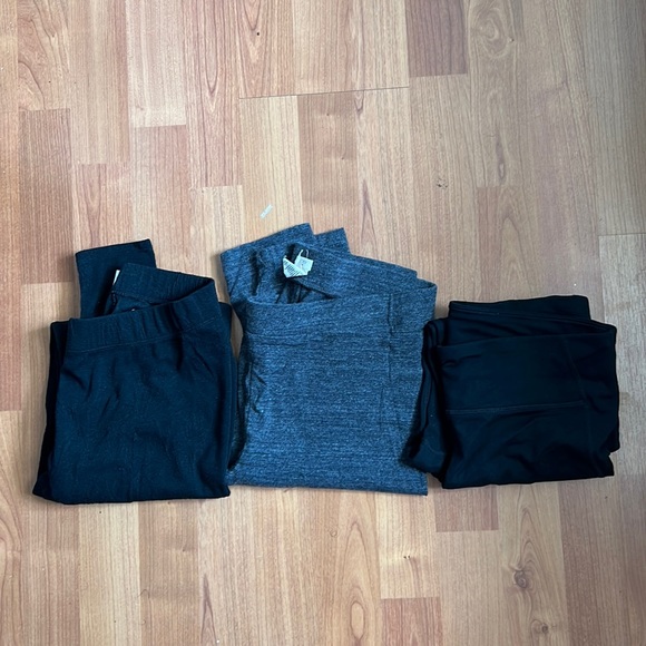 Leggings Lot of 3 | Black Gray Athleta J. Crew GapFit XS/S - Picture 1 of 9